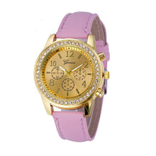 Faux Chronograph Quartz WatcheWomen Ladies Luxury Brand Classic Round Women Crystals Dress Watch relogios feminino  J4U66
