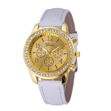 Faux Chronograph Quartz WatcheWomen Ladies Luxury Brand Classic Round Women Crystals Dress Watch relogios feminino  J4U66