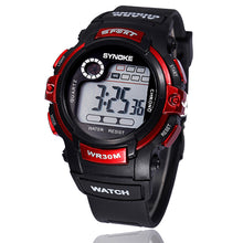 Boy Multifunction Digital LED Sports Alarm Date Waterproof Wrist Quartz Watch  J4U66