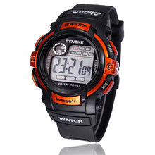 Boy Multifunction Digital LED Sports Alarm Date Waterproof Wrist Quartz Watch  J4U66