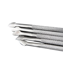 tainless Double-end Cuticle Pusher Dead Skin Remover Manicure Tool Nail Art Body Care J4U66
