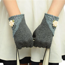 Lovely Lady Outdoor Stretchy Soft Warm Wrist Gloves Screen Gloves For Mobile Phone Tablet Pad J4U66