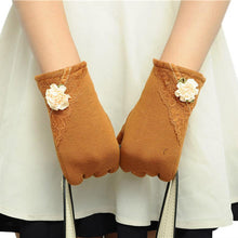 Lovely Lady Outdoor Stretchy Soft Warm Wrist Gloves Screen Gloves For Mobile Phone Tablet Pad J4U66