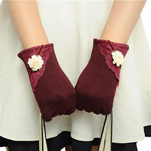 Lovely Lady Outdoor Stretchy Soft Warm Wrist Gloves Screen Gloves For Mobile Phone Tablet Pad J4U66