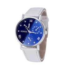 Luxury Mens Fashion PU Leather Business Quartz Analog Watch Wrist Watches&  J4U66