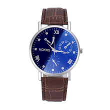Luxury Mens Fashion PU Leather Business Quartz Analog Watch Wrist Watches&  J4U66