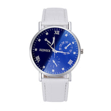 Luxury Mens Fashion PU Leather Business Quartz Analog Watch Wrist Watches&  J4U66