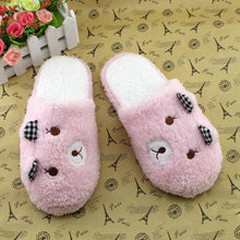Warm Lovely Velvet Soft Plush Slipper Women Ladies Home Non-silp Bowknot Slippers Indoor Shoes J4U66