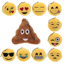 Cute Small Emoji Smiley Emoticon Amusing Key Chain Soft Toy Gift Pendant Bag Fast Shipping J4U66