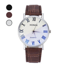 Fashion Luxury Men Leather Quartz Analog Wrist Watch Watches&  J4U66