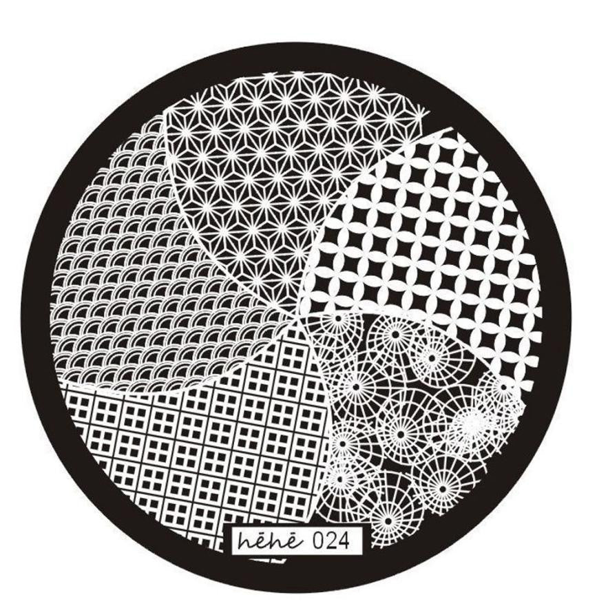Nail Art Image Stamp Stamping Plates Manicure Templates DIY Plate hehe Series 024 J4U66
