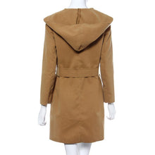 Fashion Women Trench Coat Slim Turn-down Collar Long Sleeve Casual Winer Overcoat Fast Shipping J4U66