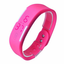 Womens Rubber Red LED Watch Date Sports Bracelet Digital Wrist Waatch&  J4U66