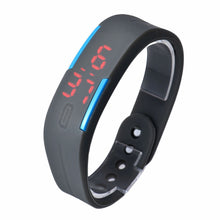 Womens Rubber Red LED Watch Date Sports Bracelet Digital Wrist Waatch&  J4U66