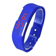 Womens Rubber Red LED Watch Date Sports Bracelet Digital Wrist Waatch&  J4U66