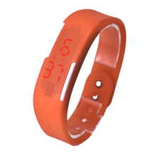 Womens Rubber Red LED Watch Date Sports Bracelet Digital Wrist Waatch&  J4U66
