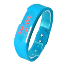 Womens Rubber Red LED Watch Date Sports Bracelet Digital Wrist Waatch&  J4U66