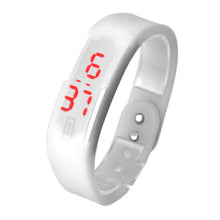 Womens Rubber Red LED Watch Date Sports Bracelet Digital Wrist Waatch&  J4U66