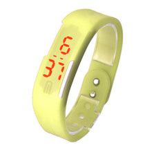 Womens Rubber Red LED Watch Date Sports Bracelet Digital Wrist Waatch&  J4U66