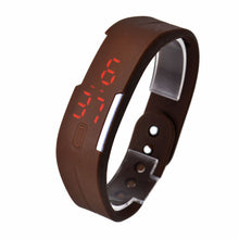 Womens Rubber Red LED Watch Date Sports Bracelet Digital Wrist Waatch&  J4U66