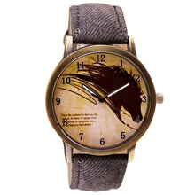 Women Men Retro Clock Wolf WristWatch Cowboy Leather Band Analog Quartz Watch  J4U66