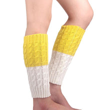 Korean Women Lady Knitted Crochet Socks Leg Boots Warmer Cover Leggings  J4U66