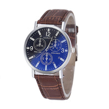 Luxury Brand Mens Crocodile PU Leather Analog Blu-Ray Business Wrist Watch Quality Men Watch Clock relogio masculino J4U66