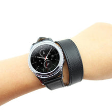 Luxury Long Genuine Leather Band Double Tour Bracelet Watchband For Gear S2 Classic R732  J4U66