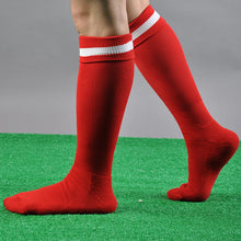 Men Striped Long Socks lacrosse Knee High Socks solid color thick socks  J4U66