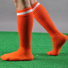 Men Striped Long Socks lacrosse Knee High Socks solid color thick socks  J4U66