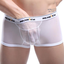 Men Ventilation Sexy Comfy Shorts Men Underwear Men Low Waist Ventilation Sexy Gauze Rose Comfy Shorts Boxer Underpants J4U66