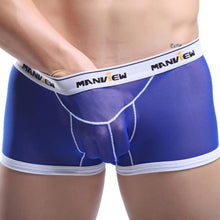 Men Ventilation Sexy Comfy Shorts Men Underwear Men Low Waist Ventilation Sexy Gauze Rose Comfy Shorts Boxer Underpants J4U66