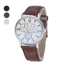 Mens Luxury Crocodile Faux Leather Analog high-end Business Wrist Watch Watches&  J4U66