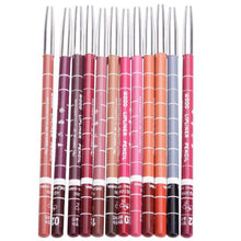12pc 15CM 12Colors WaterproofLip Liner Pencil Women's Professional Long Lasting Lipliner Lips Makeup Tools J4U66