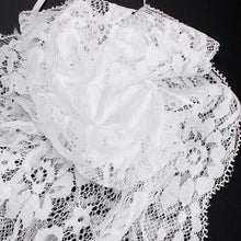 2pc Sexy Clothing Women Lace Strap Translucent Lace Crop Tops Tank Top+Briefs Underwear Sleepwear Club Suit J4U66