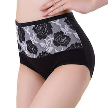 8 Colors High Waist Cotton Women Briefs Sexy Panties Plus Size  J4U66