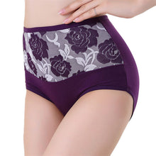 8 Colors High Waist Cotton Women Briefs Sexy Panties Plus Size  J4U66