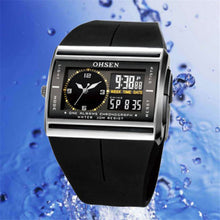 Digital LED Date Rubber Sport Waterproof Mens Boy Wrist Watch  J4U66