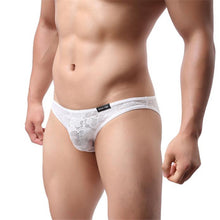 Men Lace T-back Briefs Sexy Underwears  J4U66
