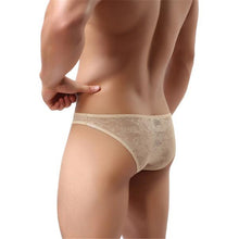 Men Lace T-back Briefs Sexy Underwears  J4U66