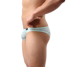 Men Lace T-back Briefs Sexy Underwears  J4U66