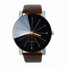 Men Luxury Quartz Dial Clock PU Leather Wrist Watch Round Case Wrist Watches Watch  J4U66