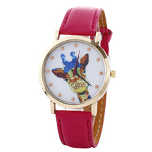 Women Deer Pattern Fashion PU Leather Band Analog Quartz Vogue Wrist Watches Watch  J4U66