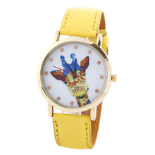Women Deer Pattern Fashion PU Leather Band Analog Quartz Vogue Wrist Watches Watch  J4U66