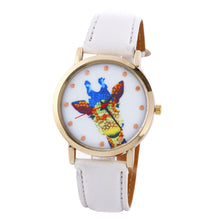 Women Deer Pattern Fashion PU Leather Band Analog Quartz Vogue Wrist Watches Watch  J4U66