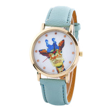Women Deer Pattern Fashion PU Leather Band Analog Quartz Vogue Wrist Watches Watch  J4U66