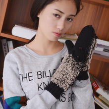 Cute Gloves Women Mittens Cartoon Knitted Hedgehog Glove  J4U66