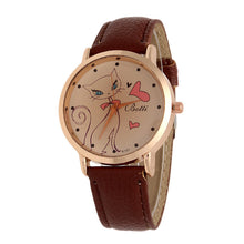 Cartoon Watch Women Fashion Casual Watch Little Cat Pattern Wristwatch Quartz Dress Vogue Watches reloj mujer J4U66