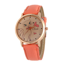 Cartoon Watch Women Fashion Casual Watch Little Cat Pattern Wristwatch Quartz Dress Vogue Watches reloj mujer J4U66