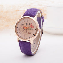 Cartoon Watch Women Fashion Casual Watch Little Cat Pattern Wristwatch Quartz Dress Vogue Watches reloj mujer J4U66